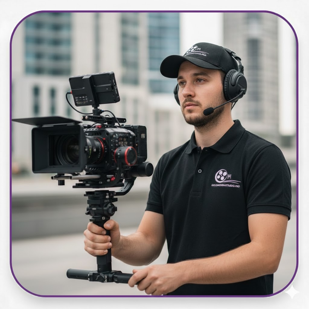 Оператор у формі студії з Ronin 2 та кіно камерою RED