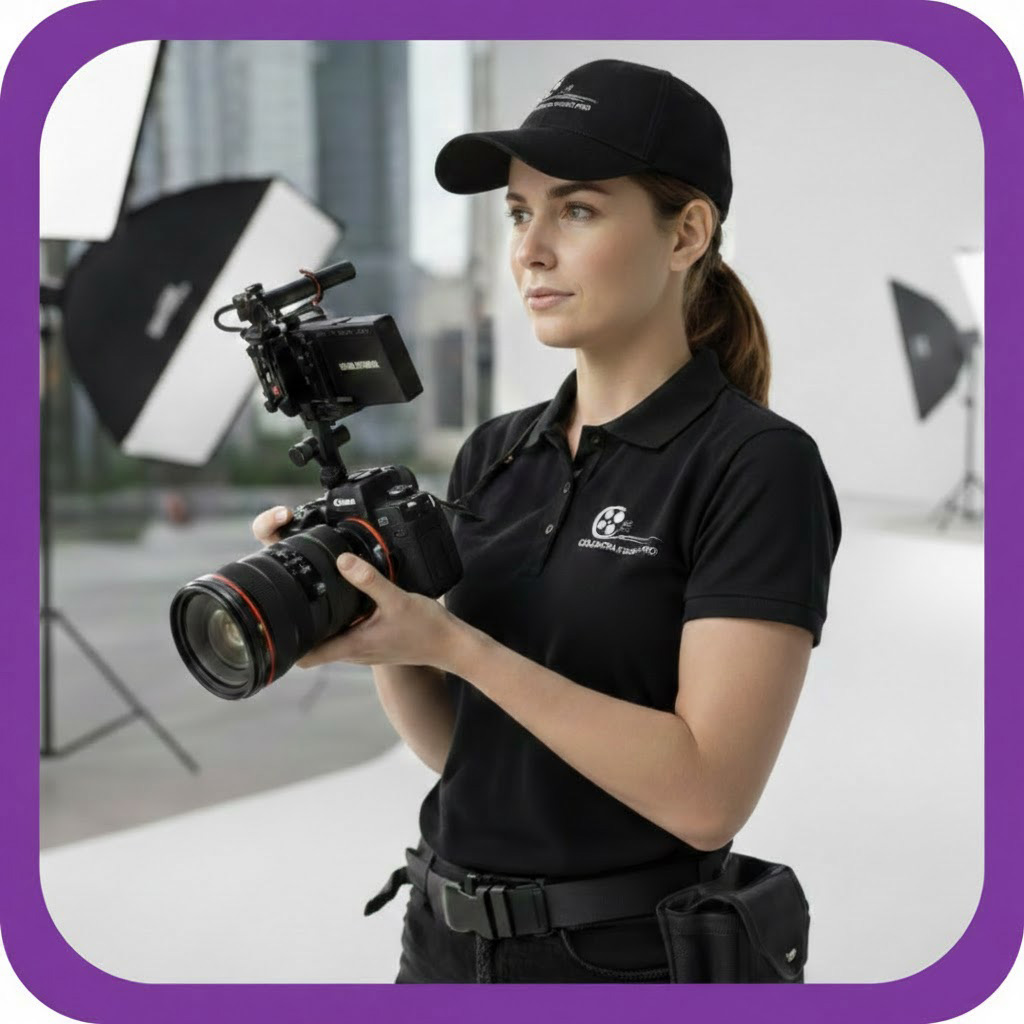 Фотограф у формі студії з Sony A7M3 та оптикою Sony GM 50 f/1.8